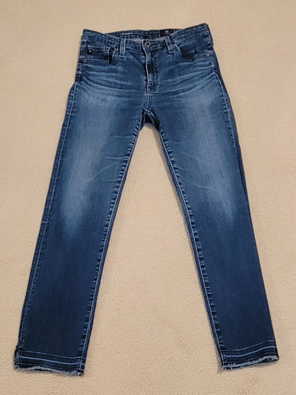 AG Adriano Goldschmied The Isabelle High-Rise Crop Jeans, Size 26 Regular